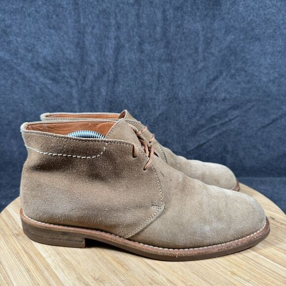 COACH Women’s Brown Suede Leather Chukka Boots Size 7 Made In Italy - Picture 1 of 8